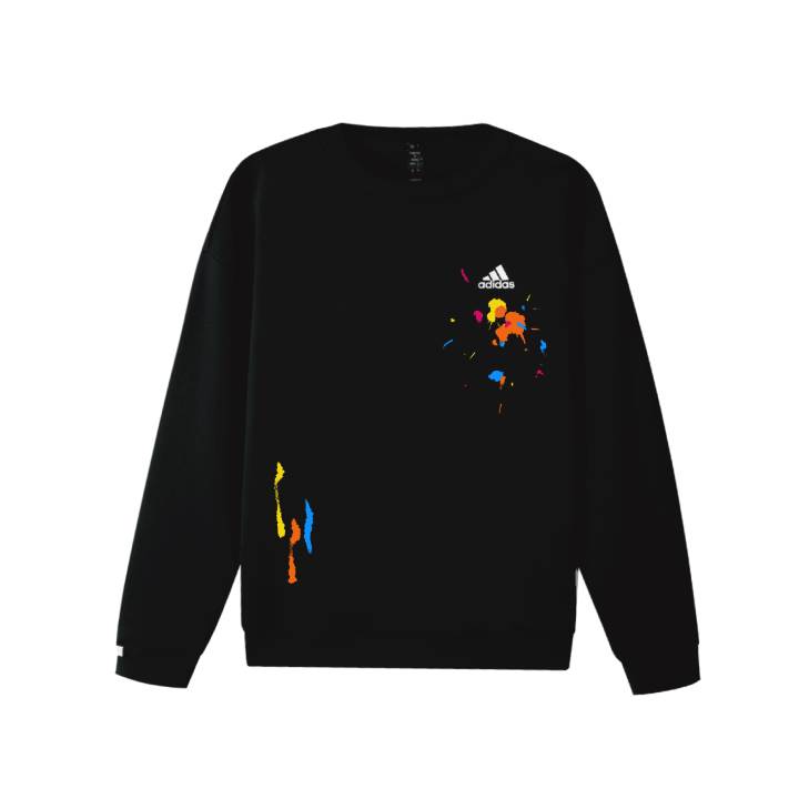 Adidas Adidas LABEL Sweatshirts Unisex Black Crew Neck Thickened Regular