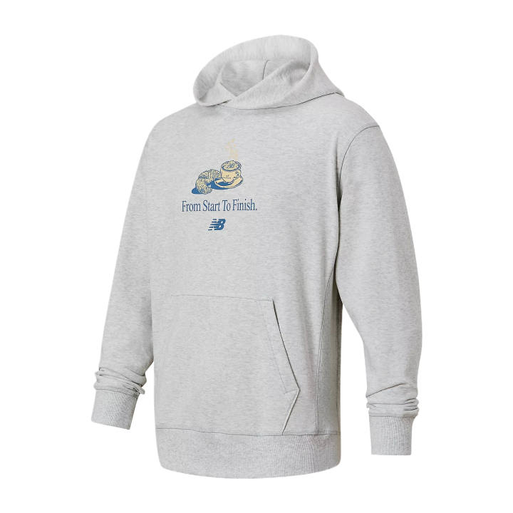 New Balance New Balance Sweatshirts Men's Gray Heather Hooded Moderate Regular