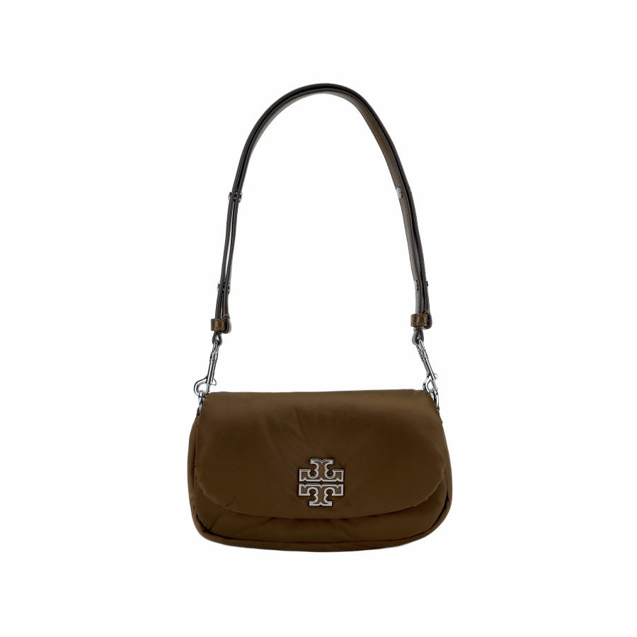 TORY BURCH TORY BURCH Fabric Shoulder Bag Women's Coffee Brown