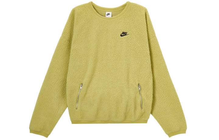 Nike Nike Sweatshirts Men's Light Gold Crew Neck Moderate Regular