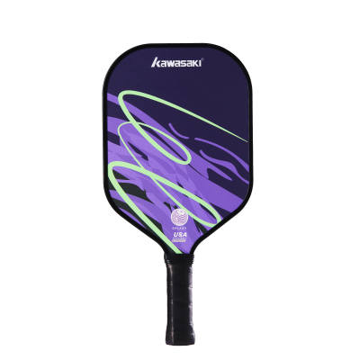 Kawasaki GALAXY Pickleball Paddles Fiberglass Beginner Training Unisex Black Purple/Blue Pink