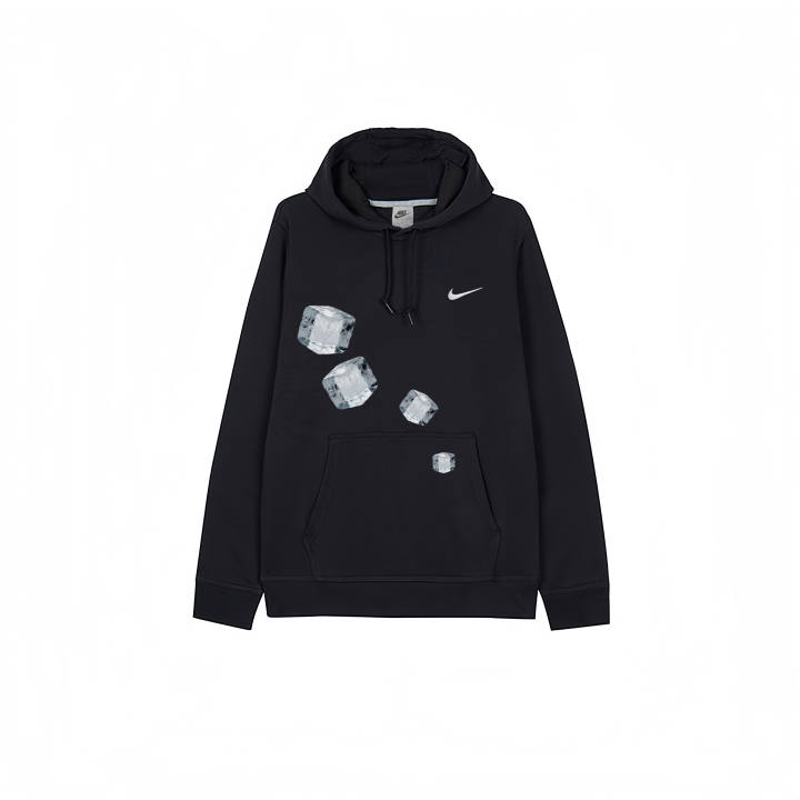 Nike Nike Sweatshirts Men's Black Hooded Thickened