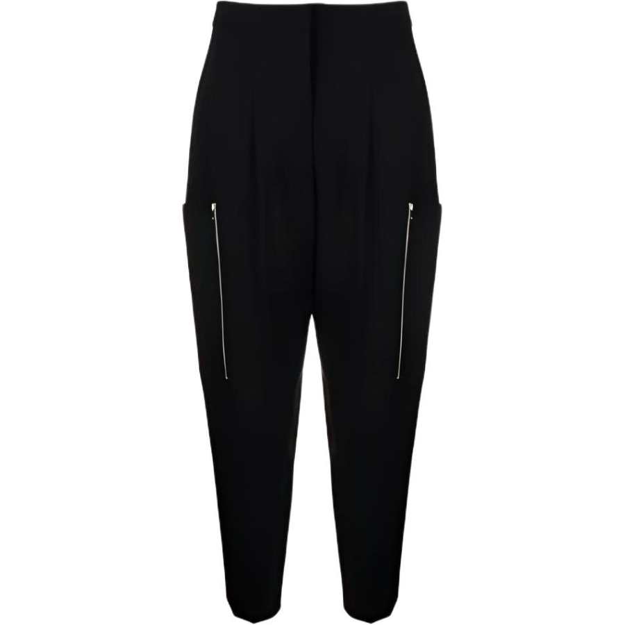 Stella McCartney Casual Pants Women's Black Moderate Tapered Pants