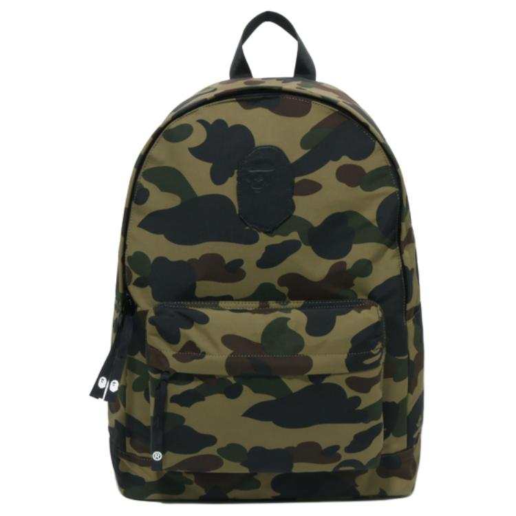 A BATHING APE A BATHING APE Fabric Backpack Regular Unisex Green