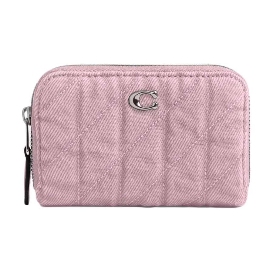 COACH COACH Essential Fabric Card Holder Small Women's Pink