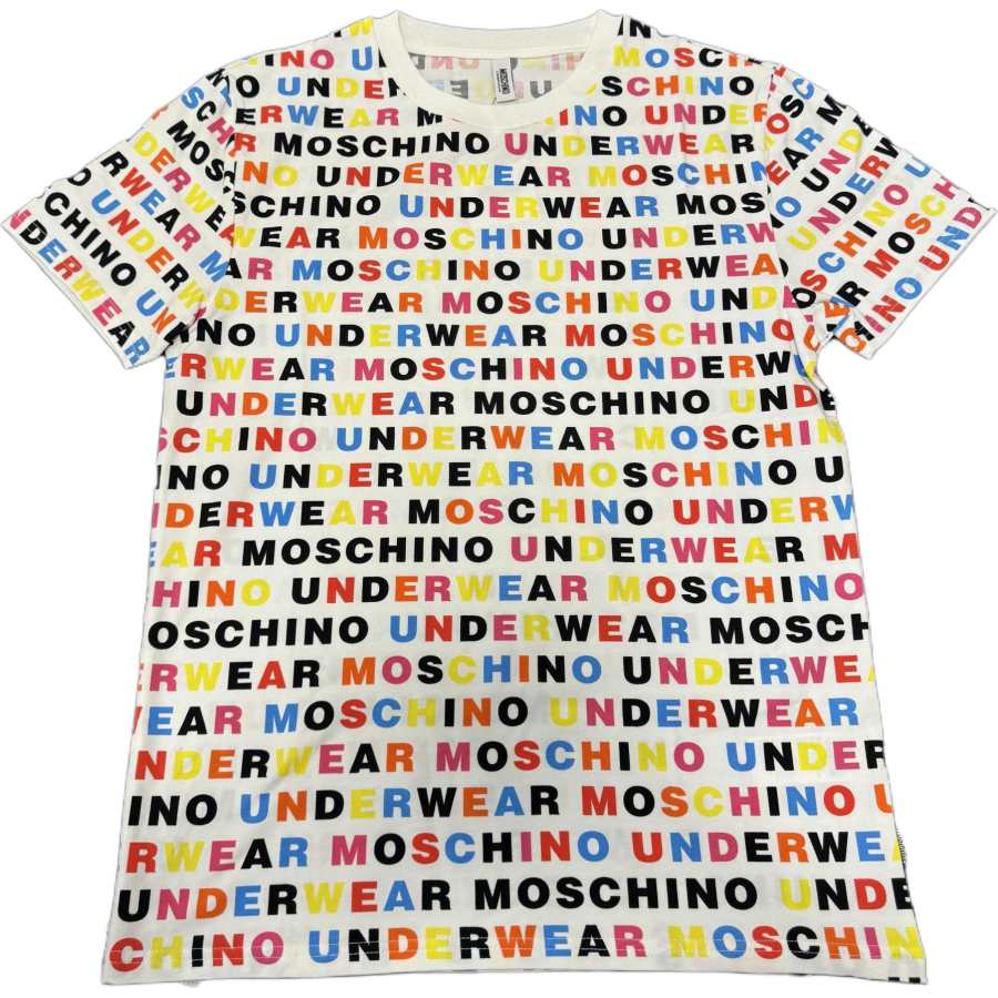 MOSCHINO T Shirts Unisex White Crew Neck
