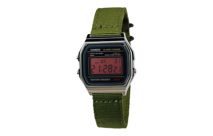 CASIO CASIO Custom Collection Quartz Movement Nylon Strap Watch Men's Watches Black Dial