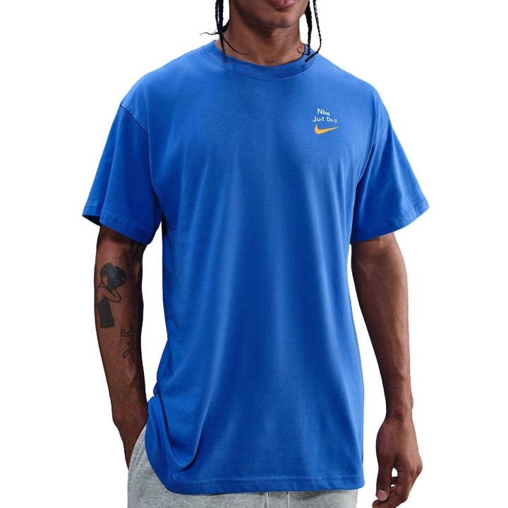 Nike Nike Sportswear T Shirts Men's Royal Blue Crew Neck