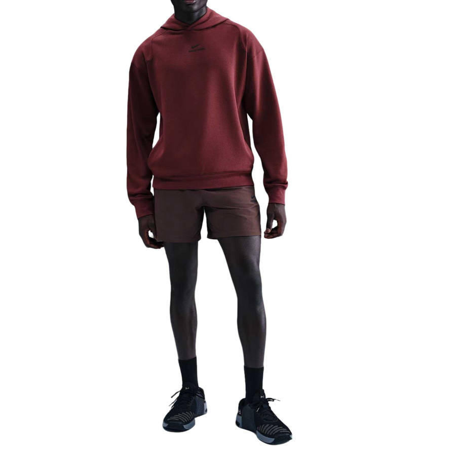 Nike Nike Dri Fit Sweatshirts Men's Dark Team Red/Black Hooded Moderate Regular
