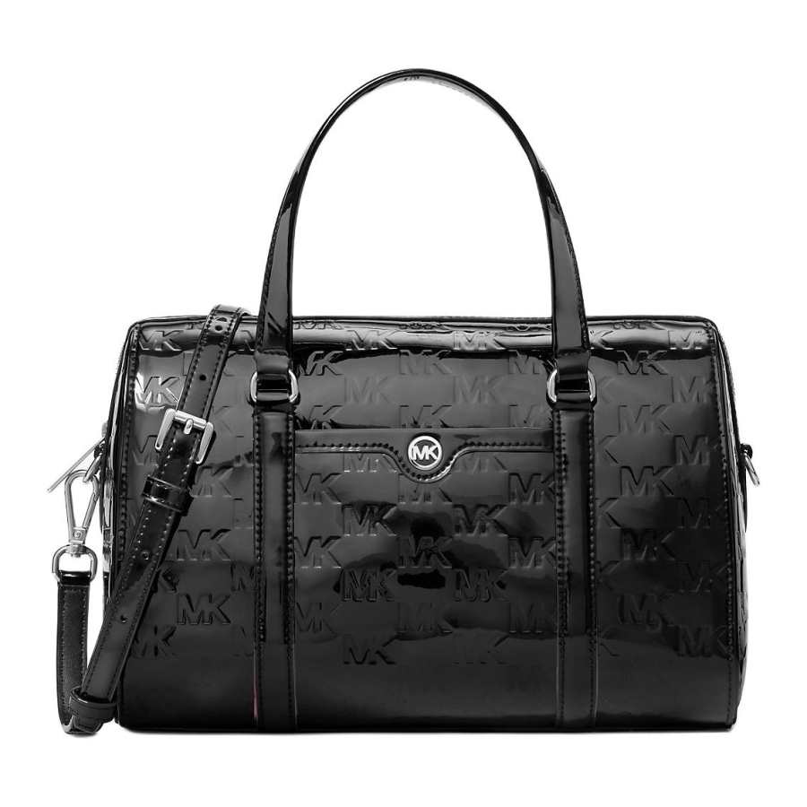 MICHAEL KORS Jet Set Polyurethane One Shoulder Handbag Medium Women's Black