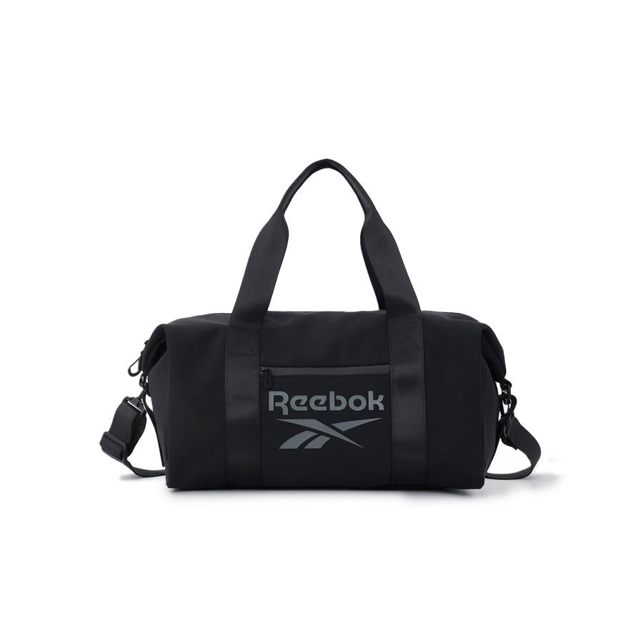 Reebok Fabric Luggage Bag One Shoulder Crossbody Gym Bag Unisex Black/Gray