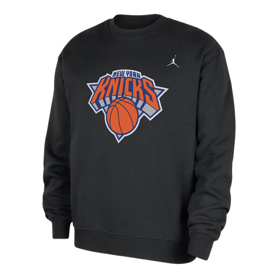 Jordan Jordan New York Knicks Statement Essentials Men's Jordan Nba Fleece Crew-Neck Sweatshirt