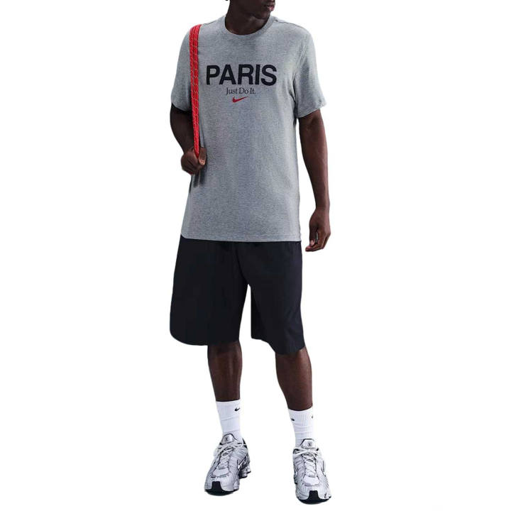 Nike Nike Sportswear T Shirts Men's Dark Gray Crew Neck Moderate
