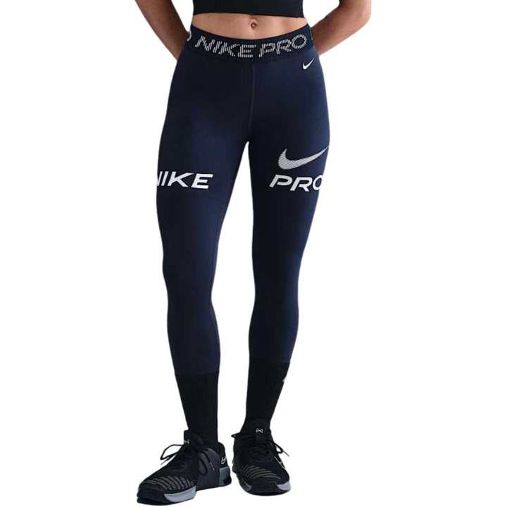 Nike Nike Pro Yoga Pants Women's Midnight Blue/Soccer Gray/White Moderate