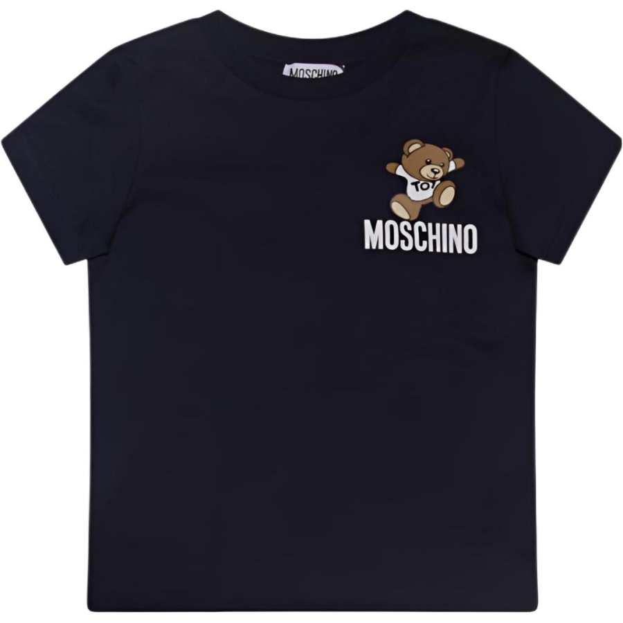 MOSCHINO T Shirt Marine Blue Kids'