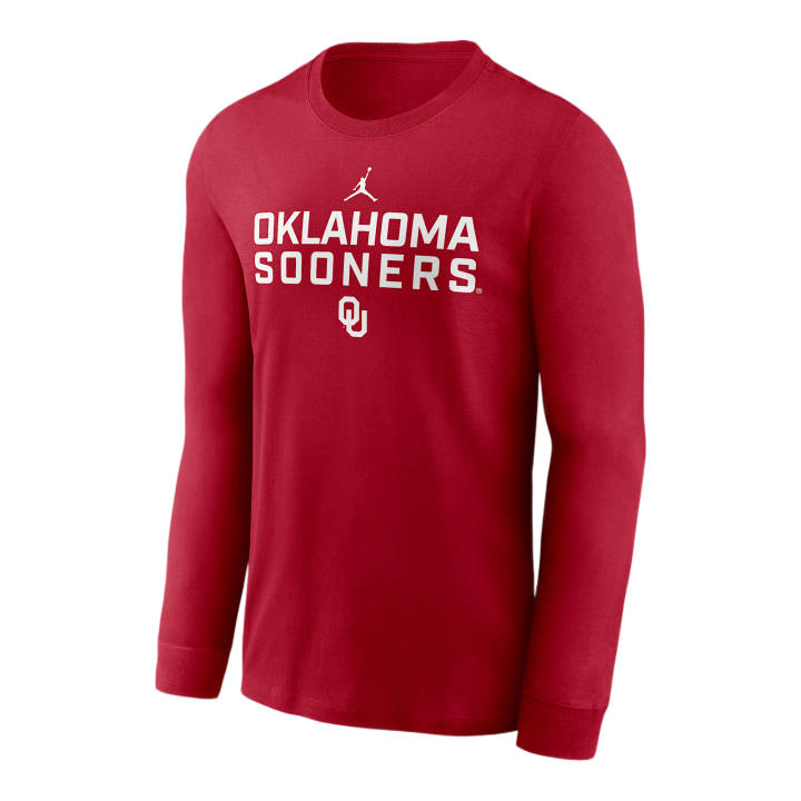 Jordan Jordan Oklahoma Sideline Men's Jordan Brand Dri-FIT College Long-Sleeve T-Shirt