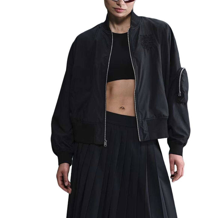Nike Nike England Jackets Women's Black/Bright Purple/Bright Purple Baseball Collar Moderate Pilot