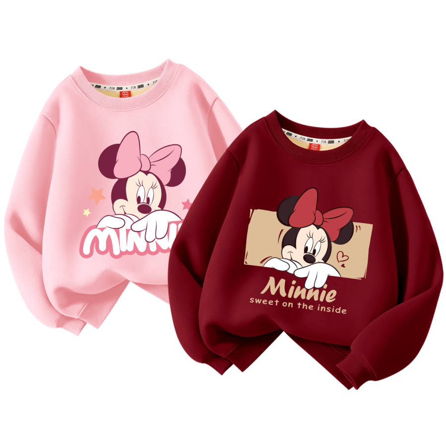 Disney Kids Sweatshirts Crew Neck Thickened