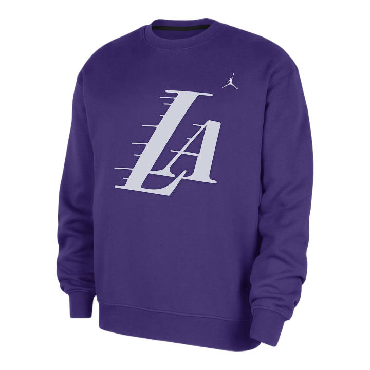 Jordan Jordan Los Angeles Lakers Statement Essentials Men's Jordan Nba Fleece Crew-Neck Sweatshirt