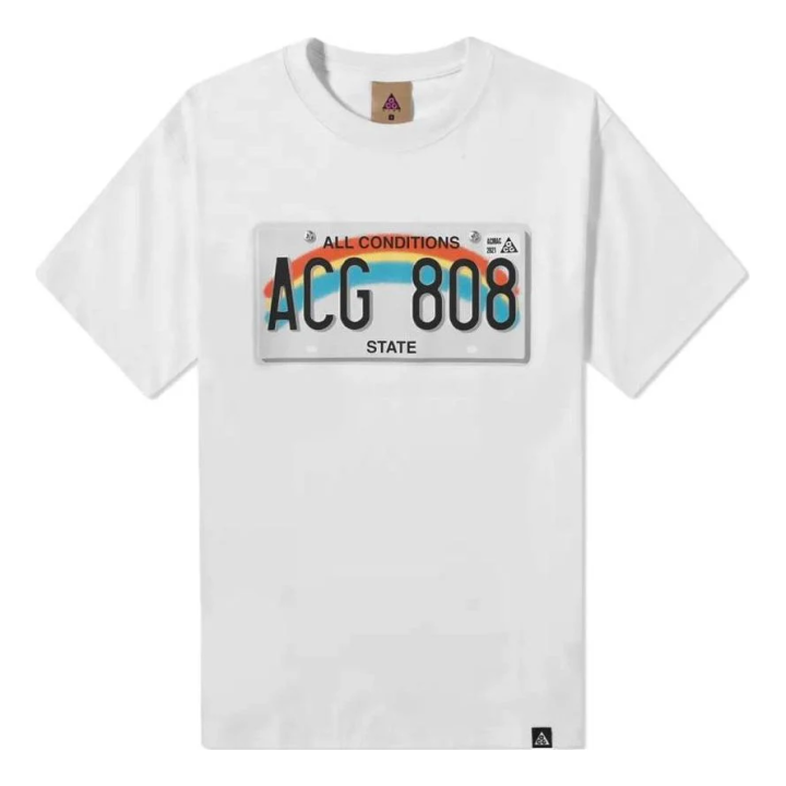 Nike Nike T Shirts Men's White Crew Neck Moderate Straight Fit