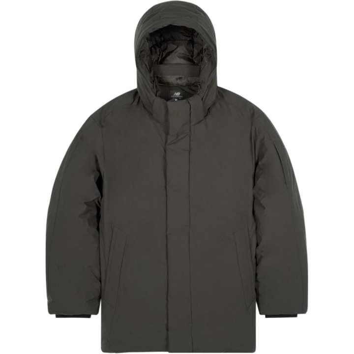 New Balance New Balance Down Jackets Men's Dark Khaki Hooded Moderate