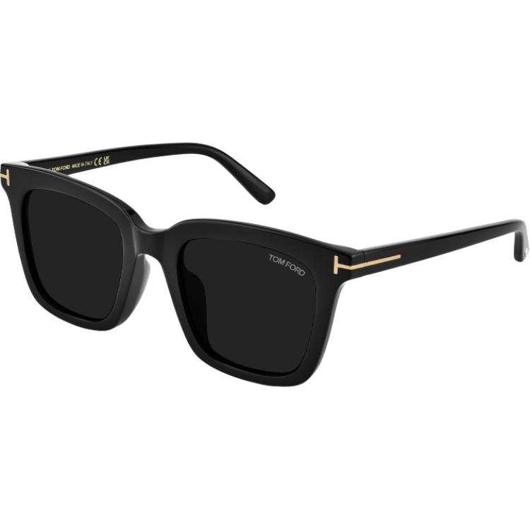 TOM FORD TOM FORD Plate Square Sunglasses Unisex Black