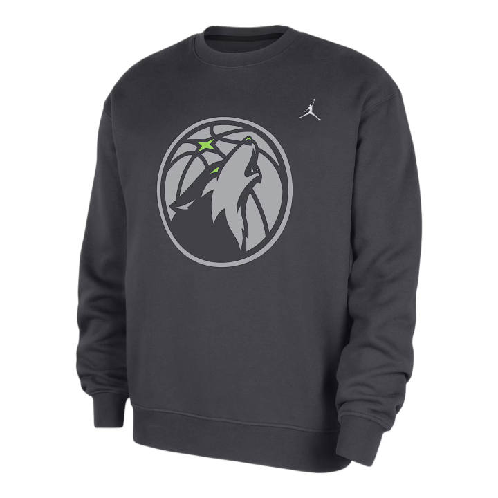 Jordan Jordan Minnesota Timberwolves Statement Essentials Men's Jordan Nba Fleece Crew-Neck Sweatshirt