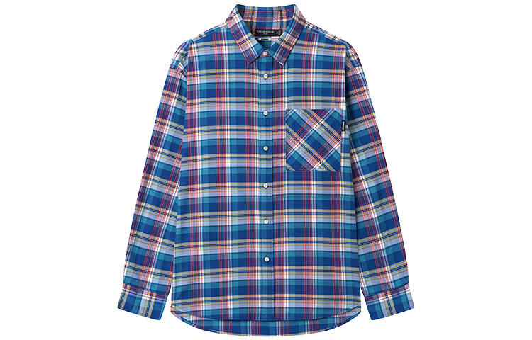 Teenie Weenie Men Shirts Unisex Blue Lapel Moderate