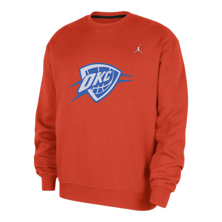 Jordan Jordan Oklahoma City Thunder Statement Essentials Men's Jordan Nba Fleece Crew-Neck Sweatshirt