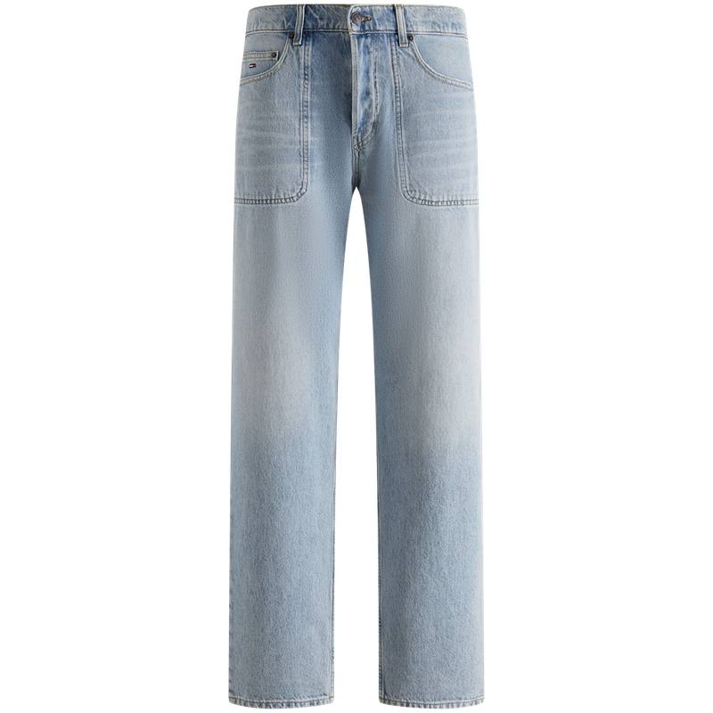 Tommy Hilfiger Jeans Men's Denim Blue 1AB Moderate Straight Fit Pants