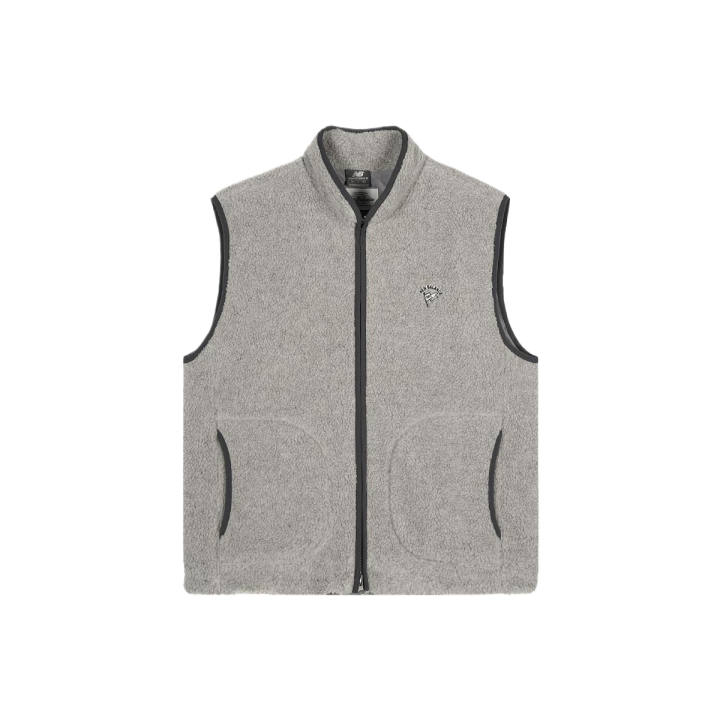 New Balance New Balance Vests Unisex Heather Gray Stand Collar Moderate Other