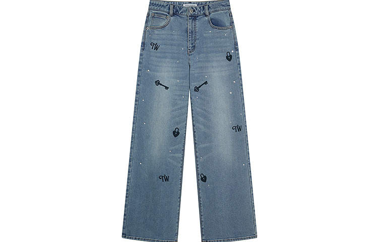 Teenie Weenie Jeans Women's Medium Blue Moderate Straight Fit Pants
