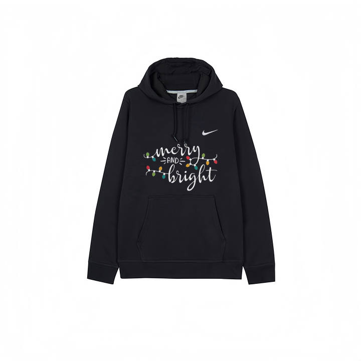 Nike Nike Sweatshirts Men's Black Hooded Thickened Regular