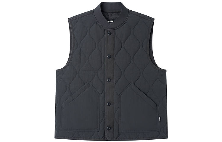Teenie Weenie Men Vests Unisex Black Baseball Collar Moderate Other