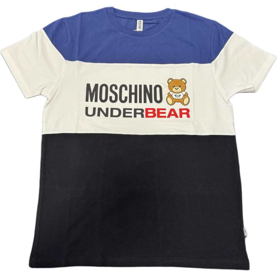 MOSCHINO T Shirts Unisex Blue Crew Neck