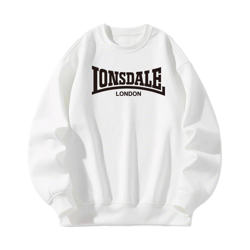 LONSDALE Sweatshirts Unisex Crew Neck Thickened Plus Size