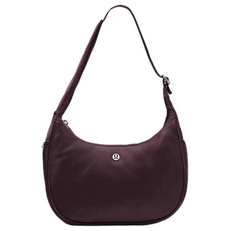 Lululemon City Essentials Nylon Polyester Shoulder Bag Women's Plum Purple