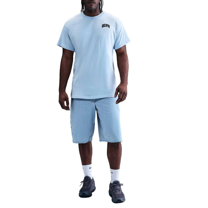 Nike Nike Sportswear T Shirts Men's Light Armory Blue Crew Neck Moderate