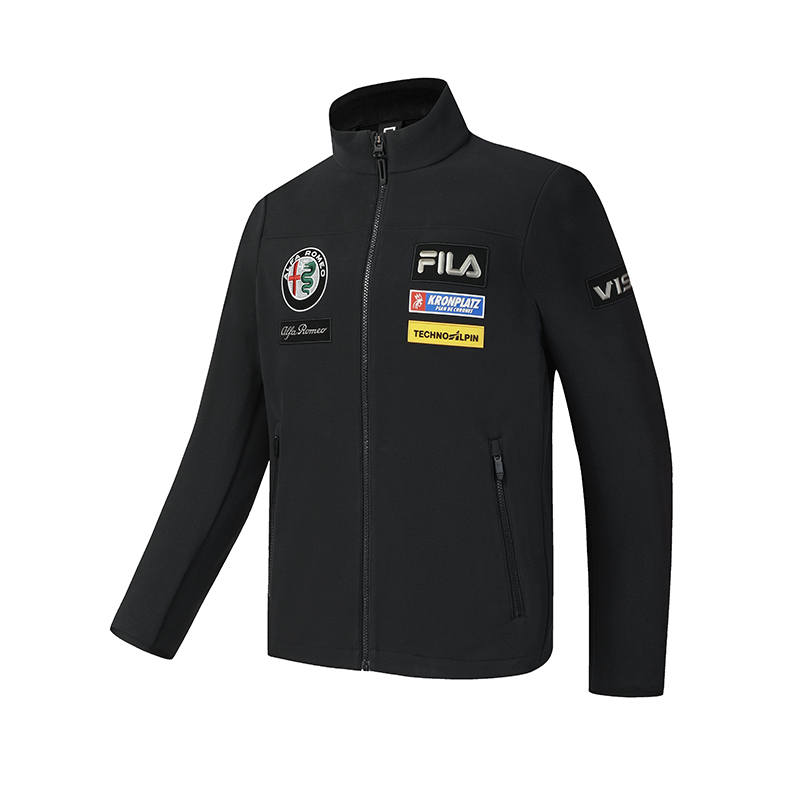 FILA SKI Fleece Lined Thermal Minimalist Style Individual Trendy Casual Sports Training Versatile Comfortable Jacket