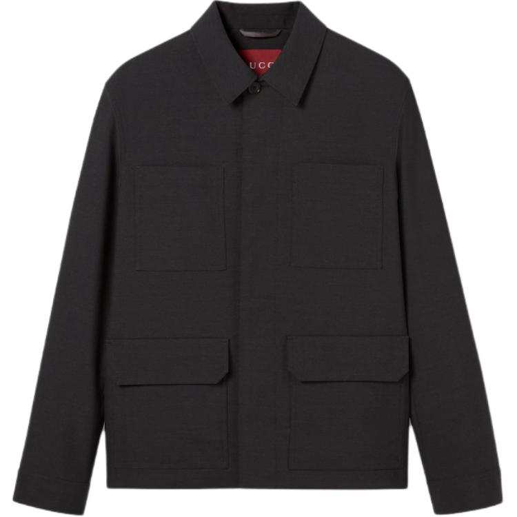 Gucci Wool jacket with Gucci sevedge detail