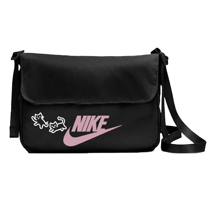 Nike Nike Fabric Meowth Crossbody Bags Small Unisex Black
