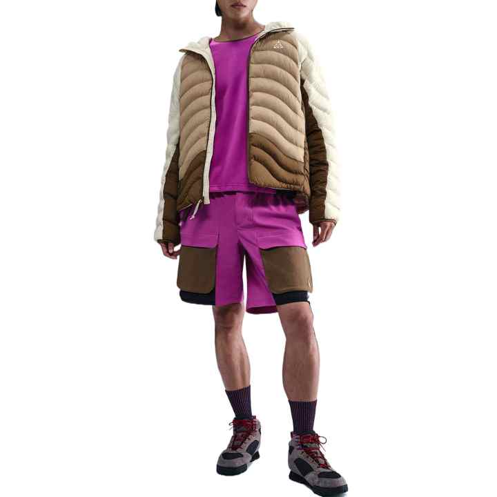 Nike Nike ACG Puffer Jackets Men's Light Khaki/Light Khaki/Parachute Beige/Peak White Hooded Moderate