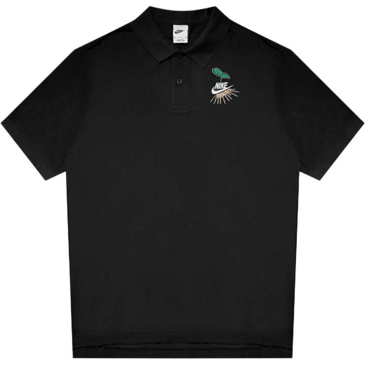 Nike Nike Polo Shirts Unisex Black Polo Collar Moderate Straight Fit