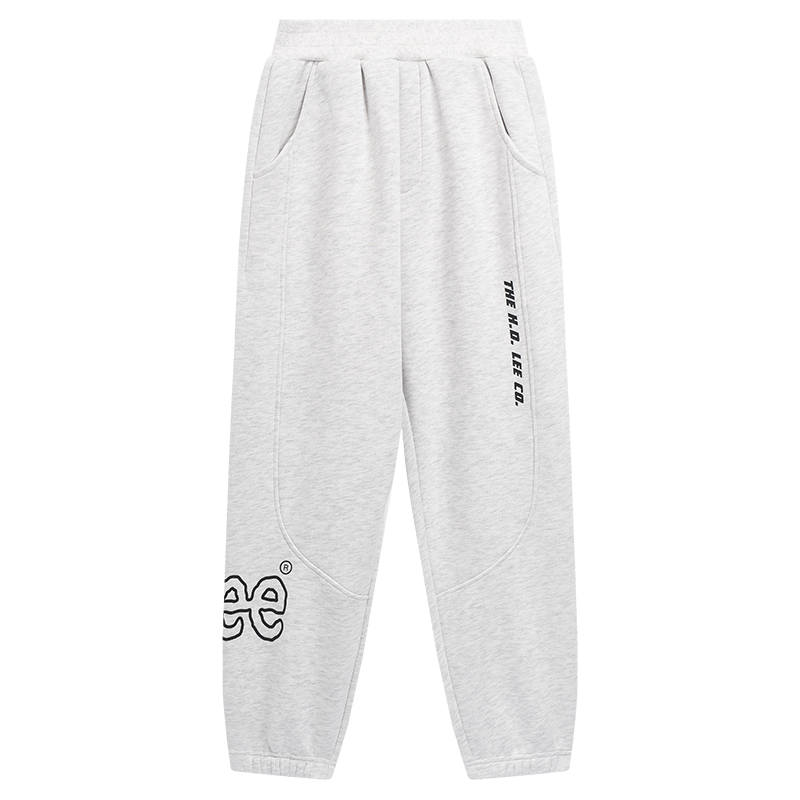 LEE KIDS Sweatpants Fleece Lined Thermal Loose Fit Straight Fit Elastic Cuff Windproof Teenagers