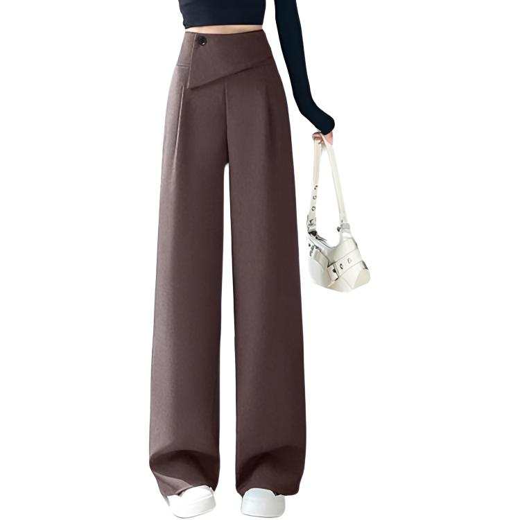 VENICEW Casual Pants Women's Moderate Wide Leg Pants