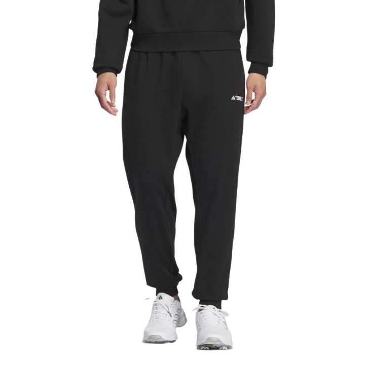 Adidas Adidas Knitted Sweatpants Men's Black Moderate Cuffed Pants