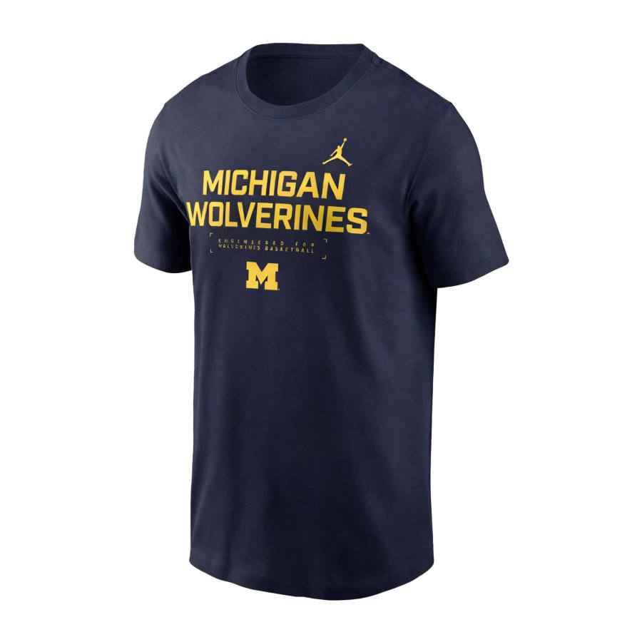 Jordan Jordan Michigan Courtside Basketball Men's Jordan Brand Dri-FIT College T-Shirt