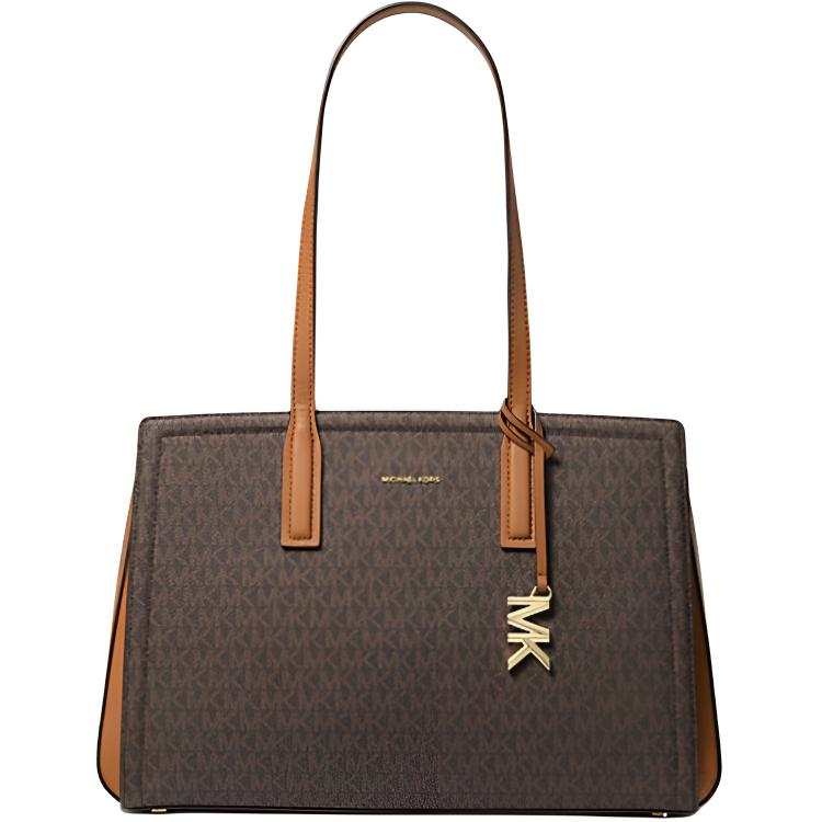 MICHAEL KORS Laila Medium Signature Logo Tote Bag