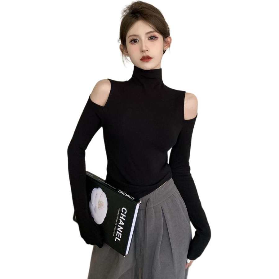 VENICEW Knitwear Women's Half Turtleneck Moderate