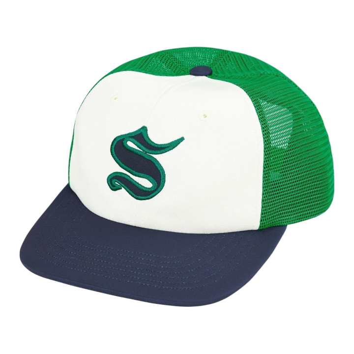 Supreme Supreme Polyester Baseball Caps Unisex Green/Gray/Orange/Olive Camouflage